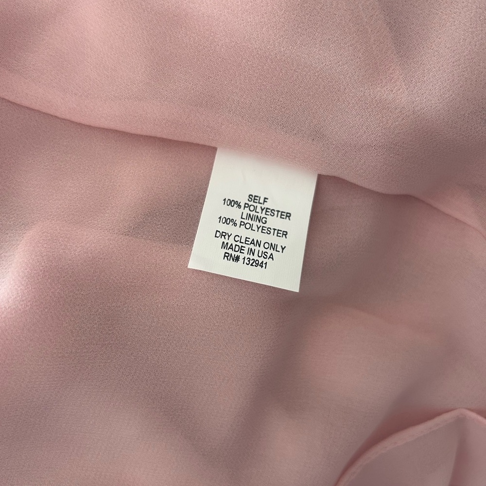 Amanda Uprichard Soft Pink Chiffon Blouse - Picture 7 of 8